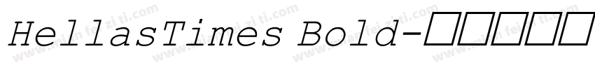 HellasTimes Bold字体转换